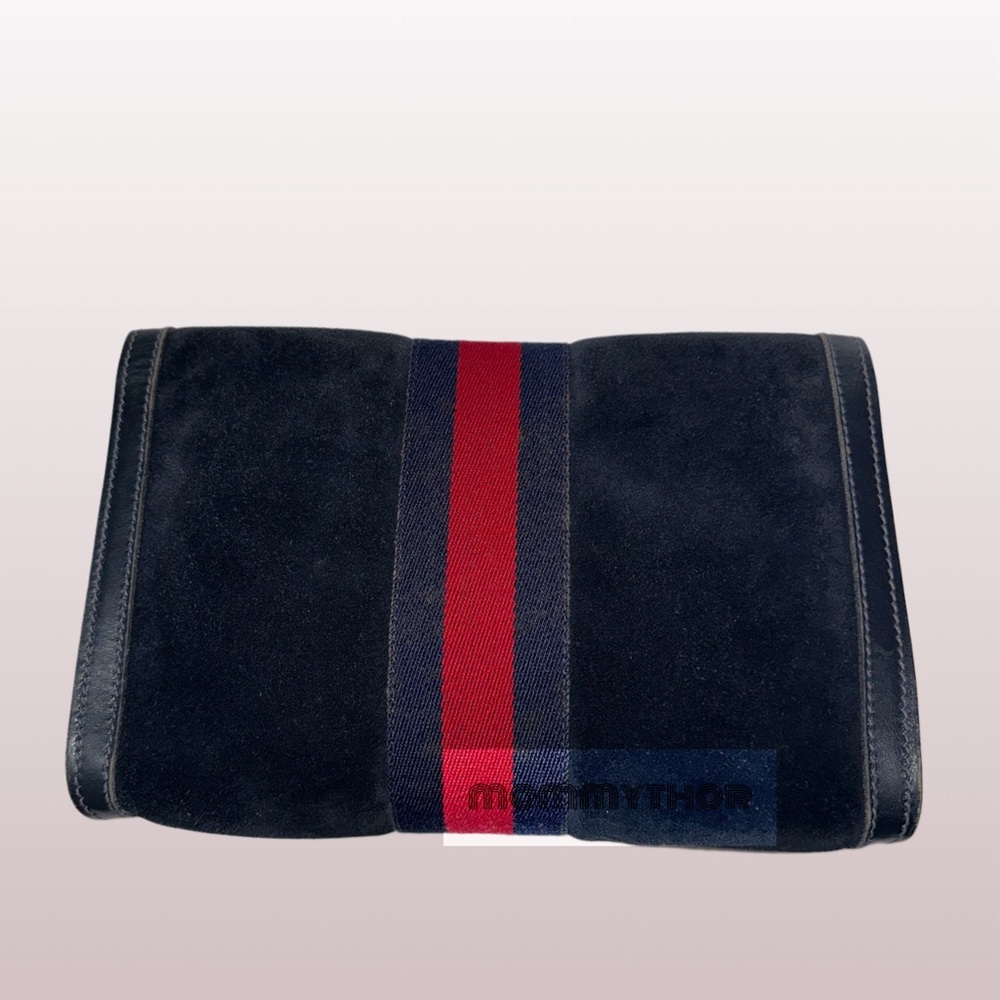 GUCCI Suede Sherry line Clutch - Picture 5 of 8